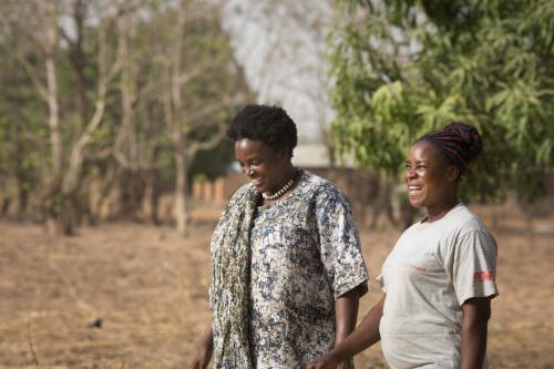 Wunmi meets Vida, a member of ActionAid's community-based anti-violence team