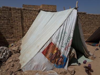 Afghanistan camp tent